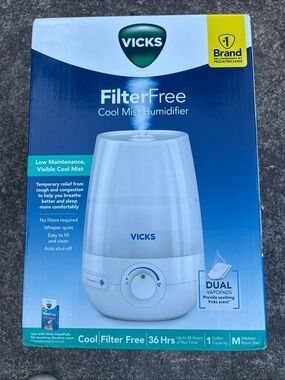 Vicks FilterFree Cool Mist Humidifier - White